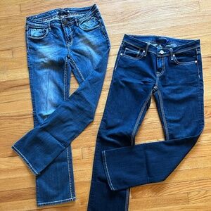 2 pair Vigoss jeans, size 7/8, excellent condition